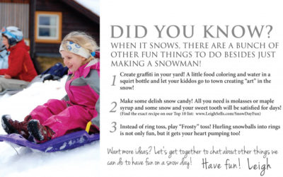 Have a Snow Day? Here Are Some Fun Things to Do!