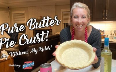 Baked With Love Pie Crust  l  Dixie Crystals Cookbook |  My Kitchen, My Rules!