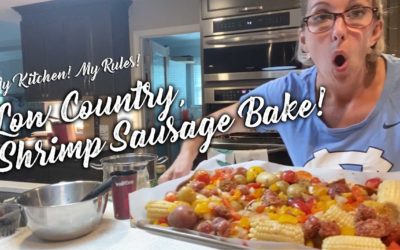 Low Country, Southern Shrimp Sausage Bake |  My Kitchen! My Rules!