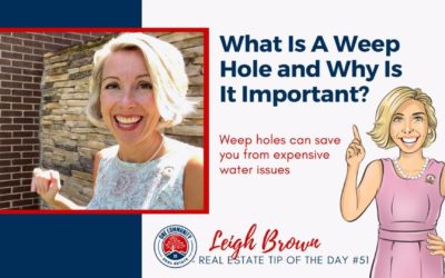 Real Estate Tip of the Day #51-Let’s Talk About Weep Holes