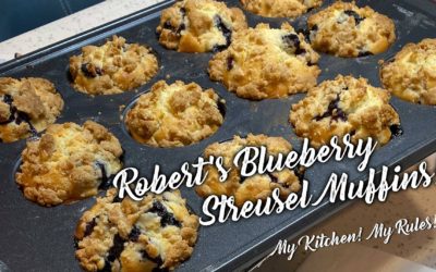 Robert’s Blueberry Streusel Muffins | My Kitchen! My Rules!