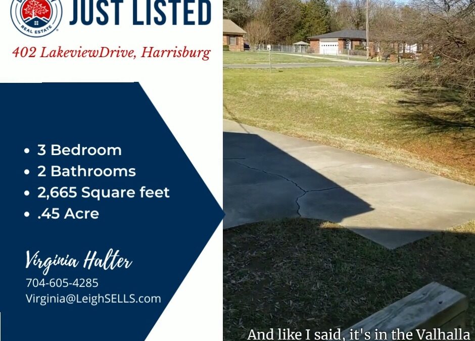 JUST LISTED – 402 Lakeview Drive, Harrisburg