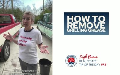 Real Estate Tip of the Day #73 – How To Remove Grilling Grease