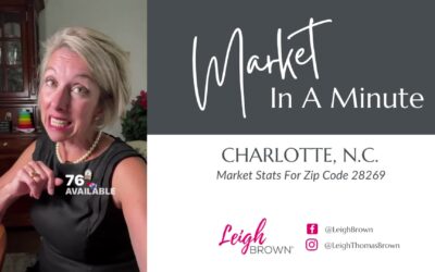 Market In A Minute – North Charlotte Zip Code 28269