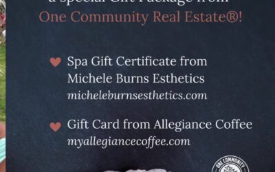 WIN A Prize Package For Your MOM With One Community Real Estate! 
.
We  to celebrate MOMS, and this year, we are giving away 
a fabulous prize package from two of our favorite local businesses! 
.
Mi…